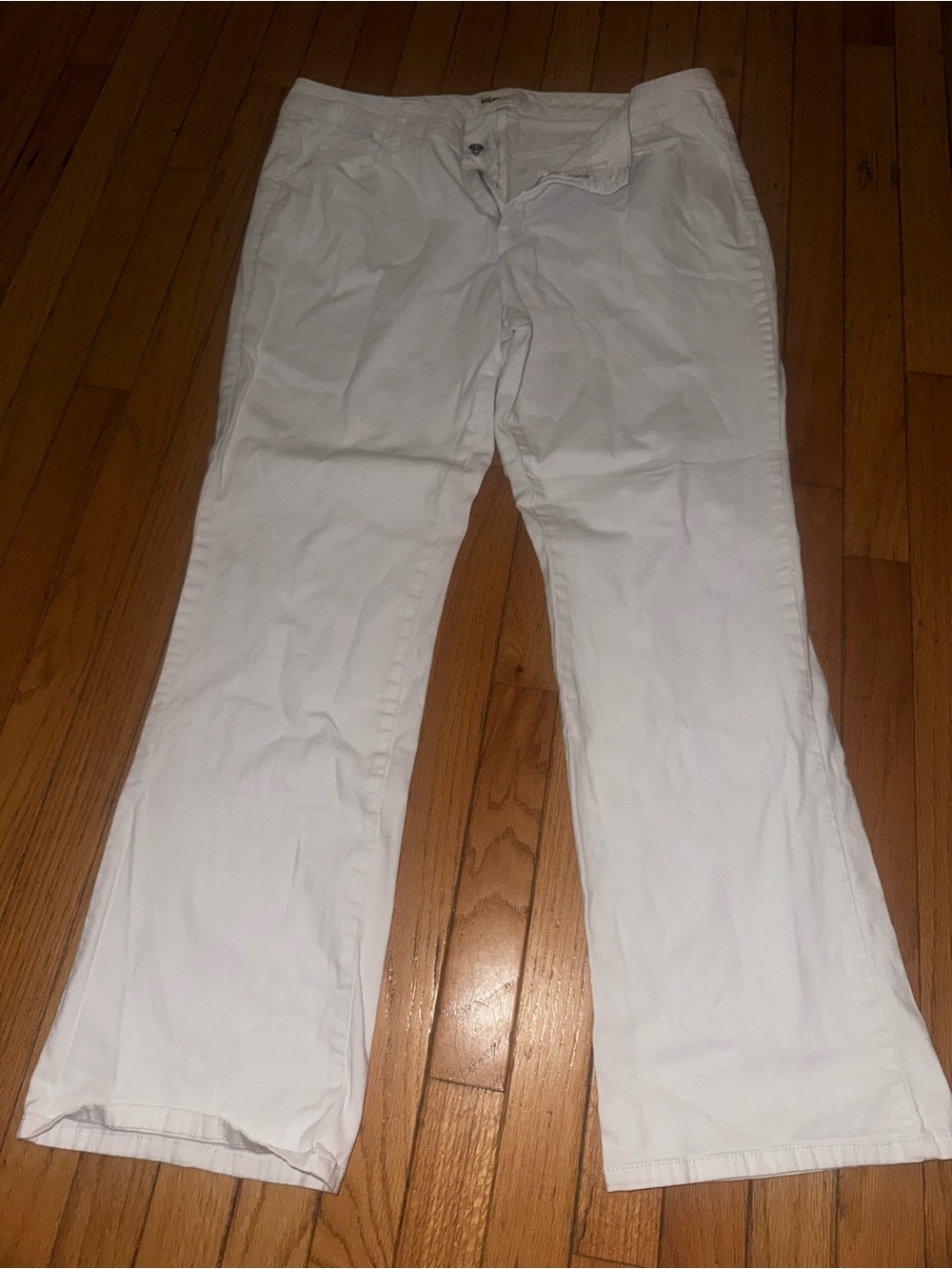 BeBop White Boot Cut Pants